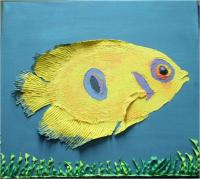 Yellow fish- part of school of fish mobile